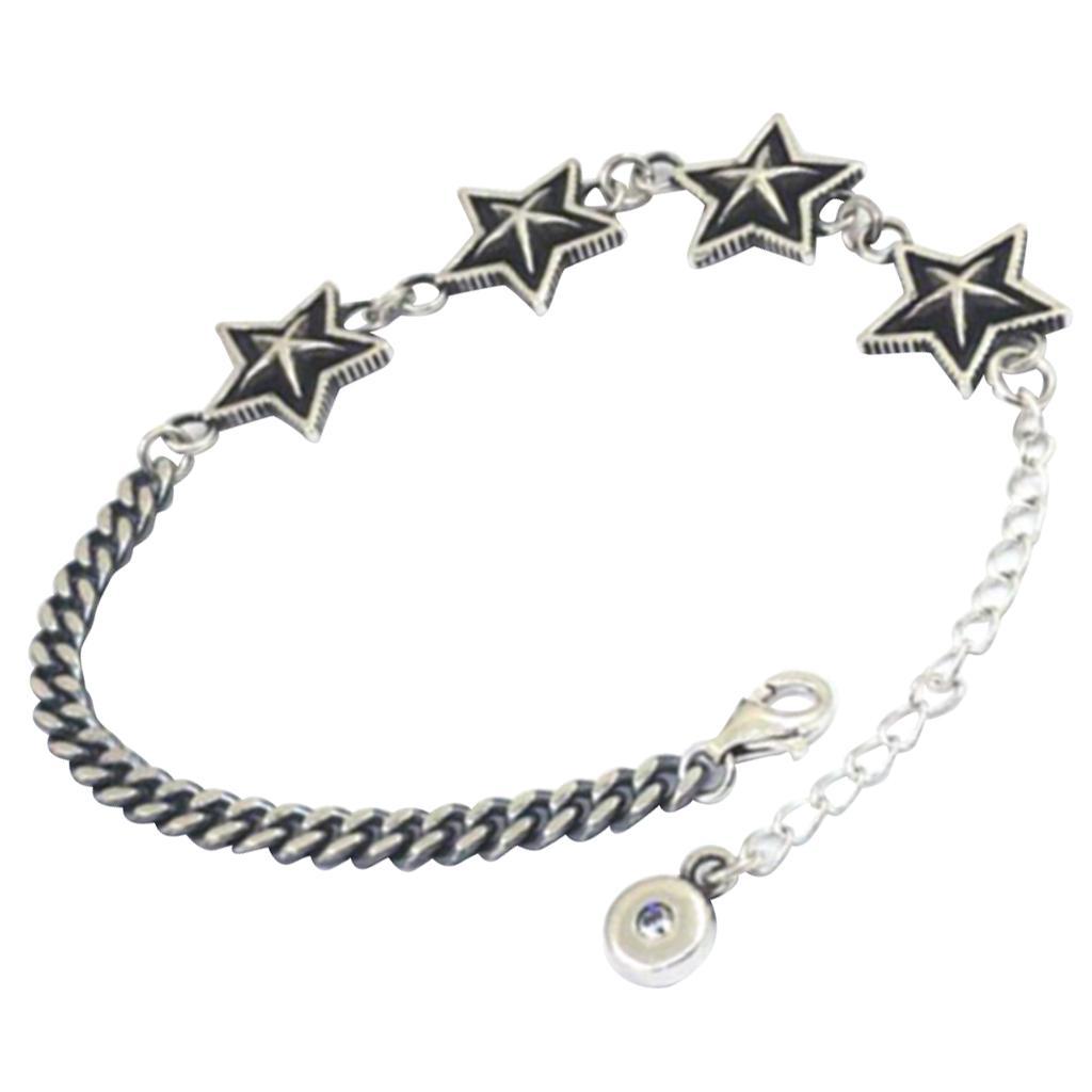 Women Star Charm Bracelet Vintage Style Bangle Punk Jewelry