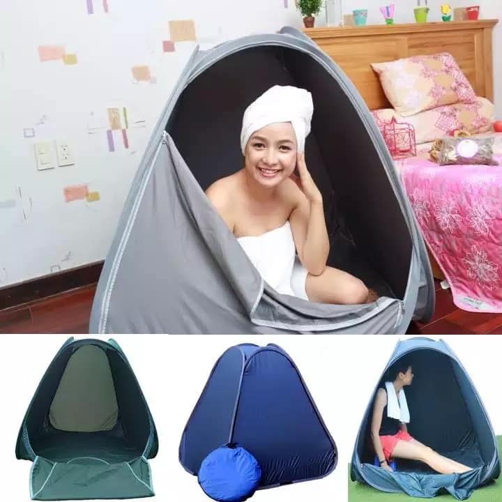 Lều Xông Hơi Tự Bung Cao Cấp Vải Dù Loại Mềm dễ gấp gọn chống thấm(Màu Ngẫu Nhiên)