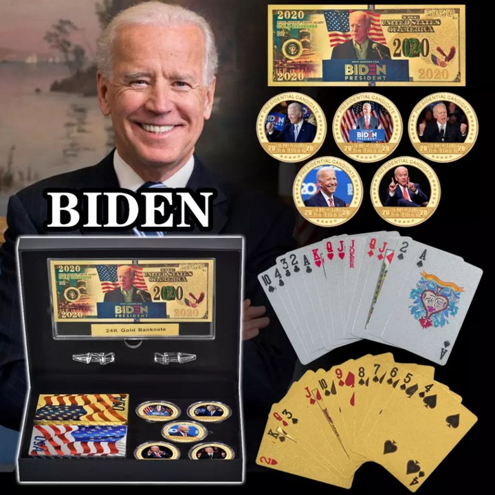 Hộp quà tặng kỷ niệm Tổng Thống Mỹ Joe Biden, Dùng để sưu tầm, lưu niệm, trưng bày bàn sách, bàn làm việc, kích thước 21x15x5cm, Màu đen - TMT Collection - SP005334