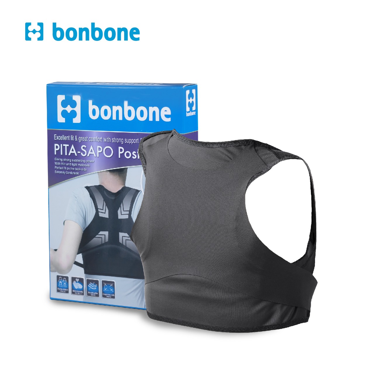 ĐAI CHỐNG GÙ LƯNG Bonbone Nhật Bản – PITA SAPO POSTURE