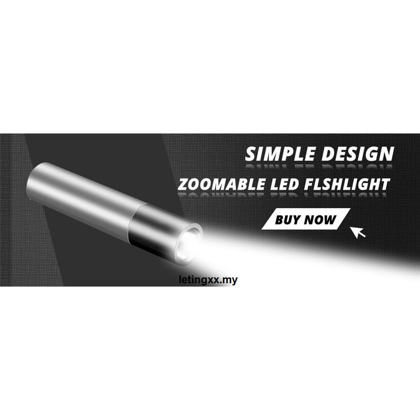 Đèn Pin Led 3 Chế Độ Sáng Chống Thấm Nước Sạc Usb Tiện Dụng