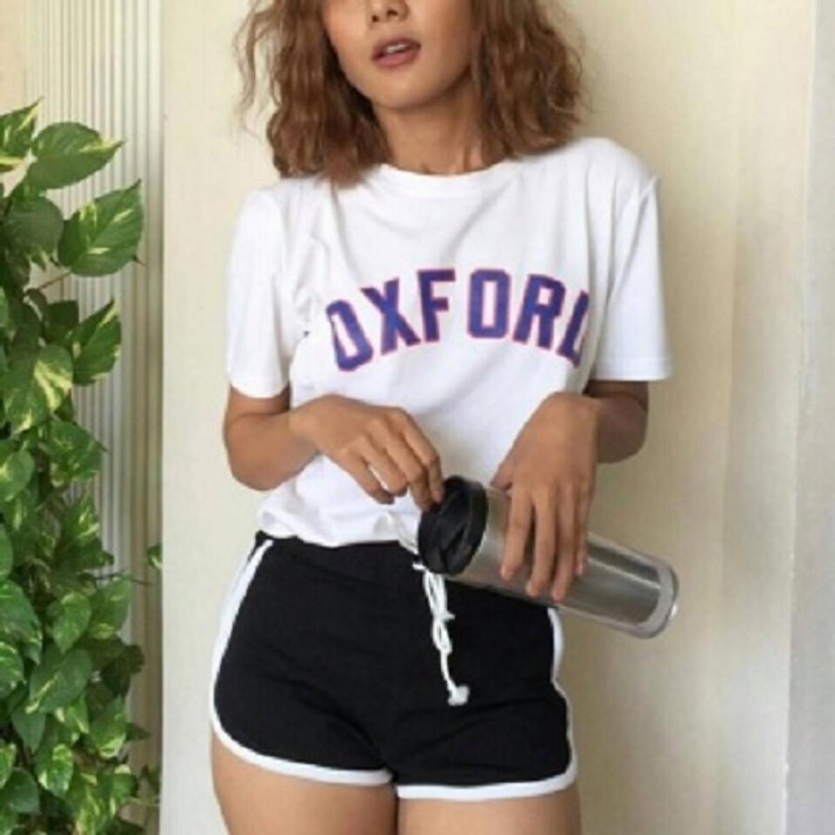 Quần đùi ngắn thể thao chất cotton cho nữ