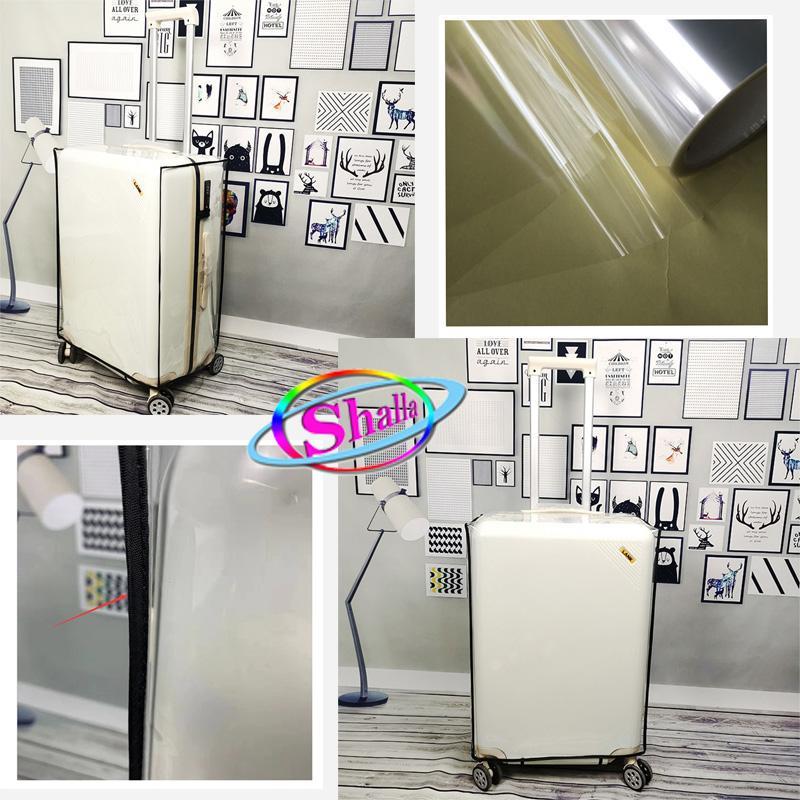 Bao hành lí trùm vali du lịch 20-22-24-26-28-30 inch thun 3d - nhựa trong suốt (mẫu mới)
