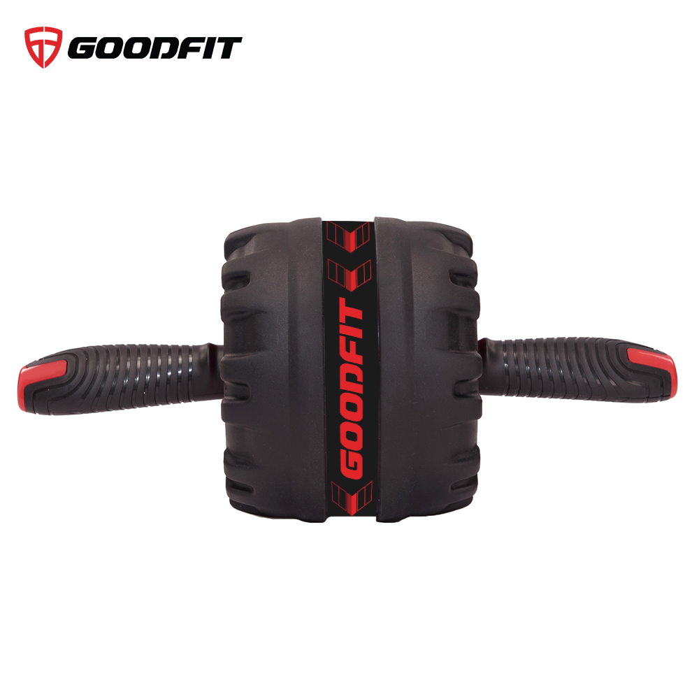 Con lăn tập bụng, con lăn tập cơ bụng trợ lực lò xo GoodFit chịu tải 200kg, hỗ trợ tập gym, tập thể dục tại nhà Goodfit GF600AB