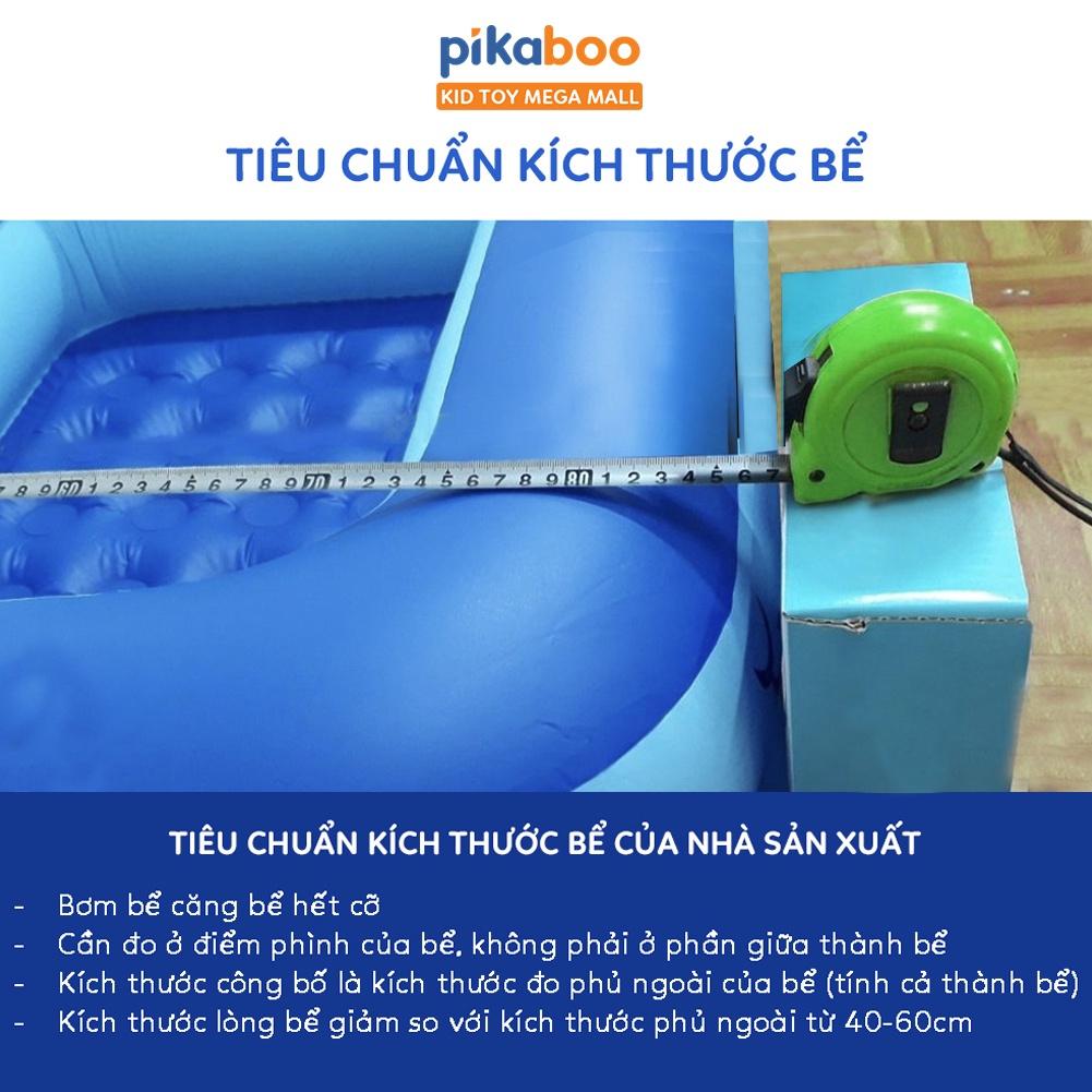 Bể bơi cho bé cao cấp hình chữ nhật đủ kích cỡ chống trơn trượt bền đẹp