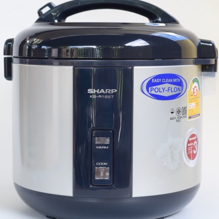 Nồi Cơm Điện Sharp KSH-18ST - 600W - 1.8L - THÁI LAN - Hàng Nhập Khẩu