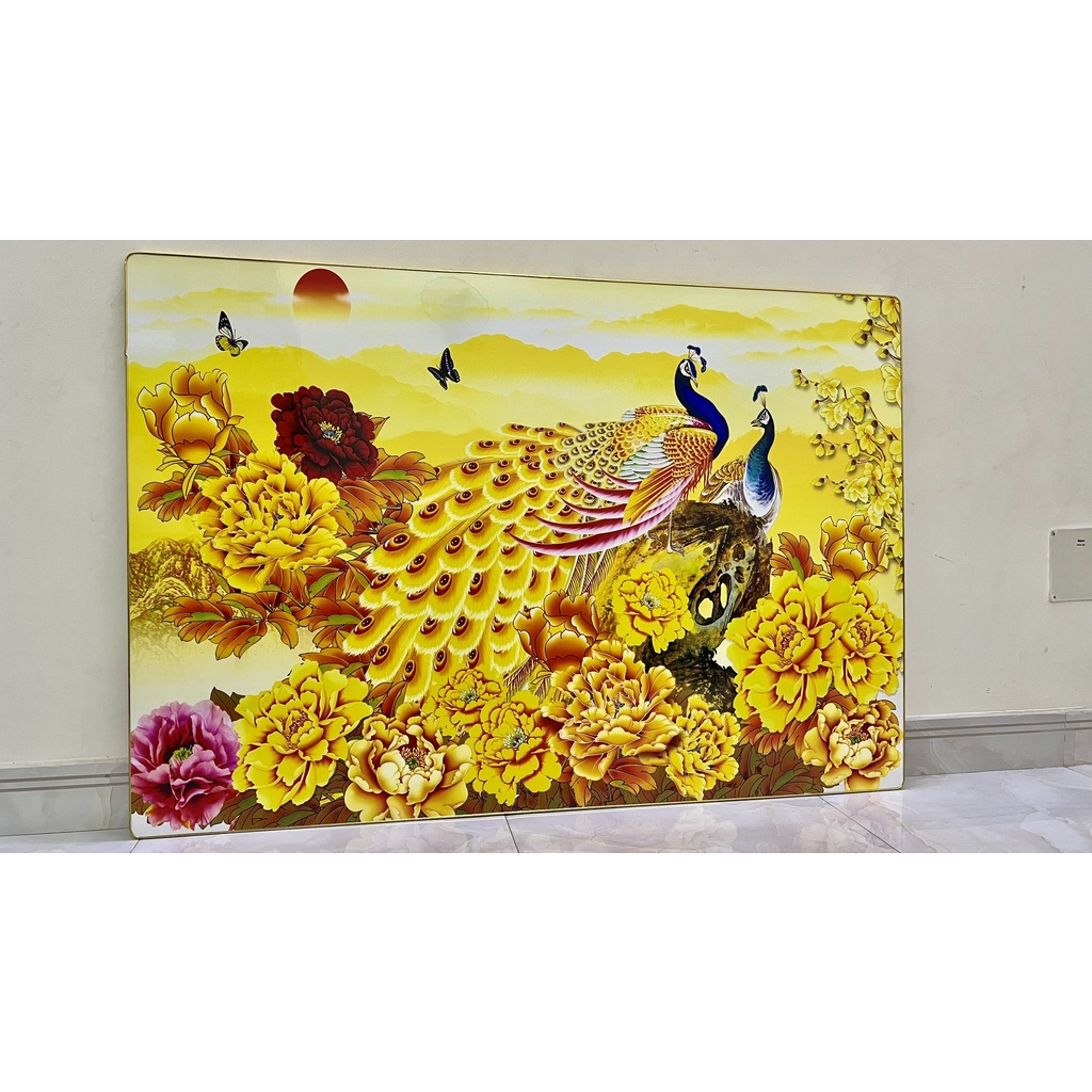 TRANH TREO TƯỜNG - TRANH TREO TƯỜNG TRÁNG GƯƠNG KHỔNG TƯỚC VÀNG