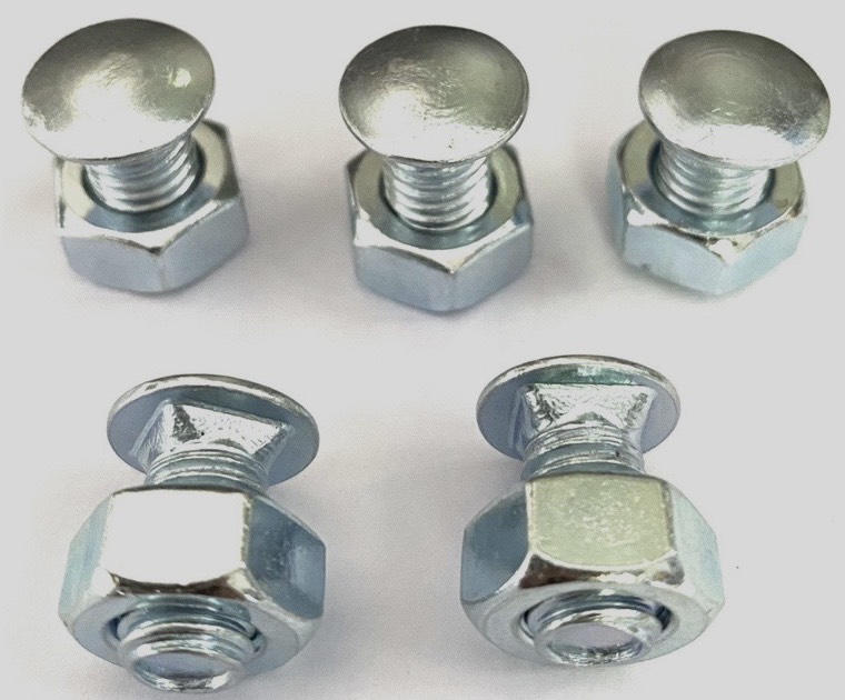 ỐC BẮT KỆ SẮT V LỖ ĐỰNG ĐỒ ĐA NĂNG ĐẦU TRÒN CỔ VUÔNG M6 x 18, M8 x 15 _ THEO BỘ