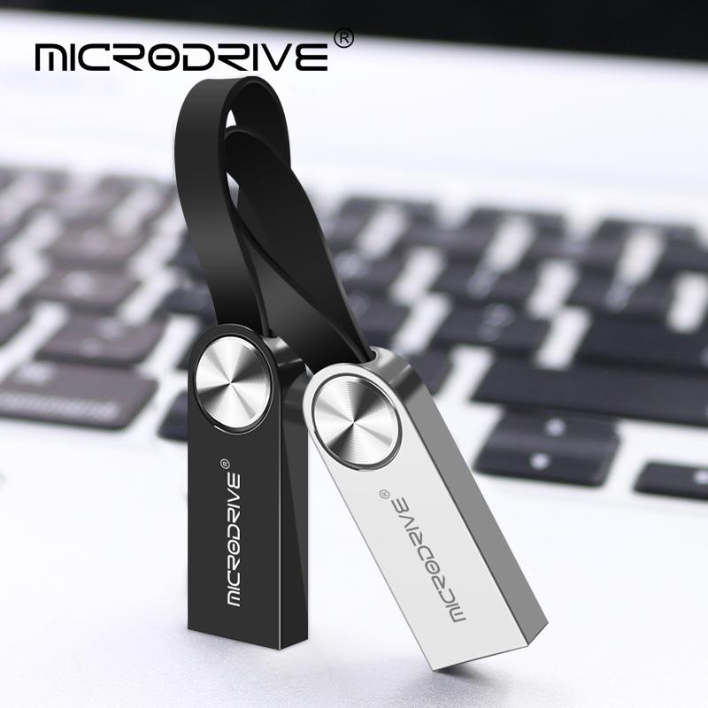 Ổ Đĩa Flash USB 128GB 64GB 32GB Pendrive Móc Khóa Đèn LED Usb 16GB Thẻ Nhớ Bút Kim Loại Miễn Phí Vận Chuyển