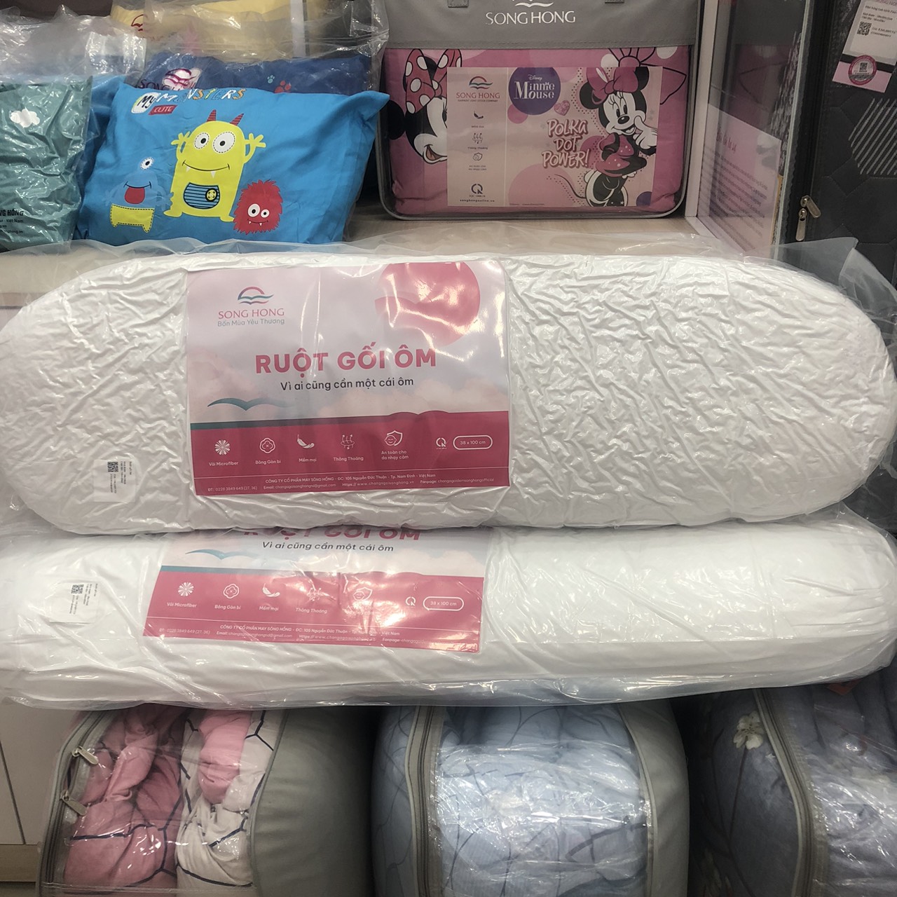 Ruột gối ôm Sông Hồng 38x100cm- Hàng chính hãng