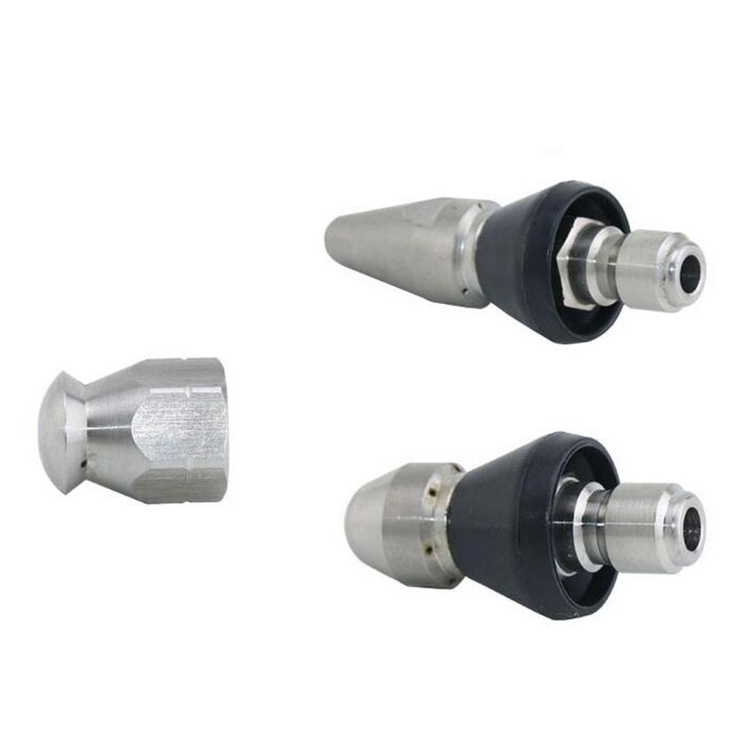 2Pcs Sewer Sewer Pressure Nozzle for Pressure Washer Drain  Hose, 1/4