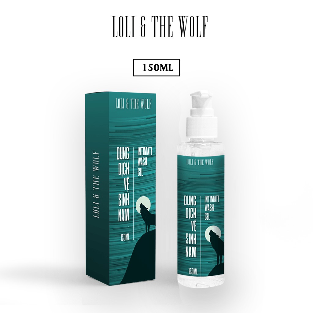 Dung dịch vệ sinh nam LOLI & THE WOLF chai vòi nhấn 150ml - Hương Original Nam Tính