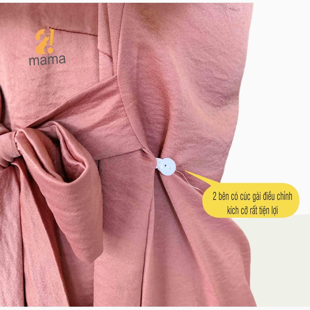 Đầm váy bầu dự tiệc 2MAMA thời trang thiết kế cao cấp dáng suông V20
