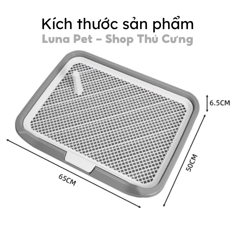 Khay vệ sinh cho chó size lớn L:65*50cm có cọc LunaPet KC08 - Khay hướng dẫn cún đi vệ sinh