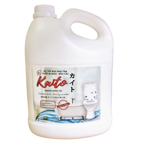 Nước Tẩy Rửa Nhà Tắm – Thiết Bị INOX – Bồn Cầu NANO HỮU CƠ KAITO VIỆT NAM - 3.6 KG