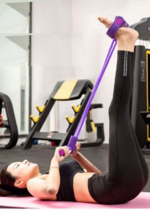 Dây Kéo Cao Su 4 Ống Tập Bụng Cho Vòng Eo Thon Gọn