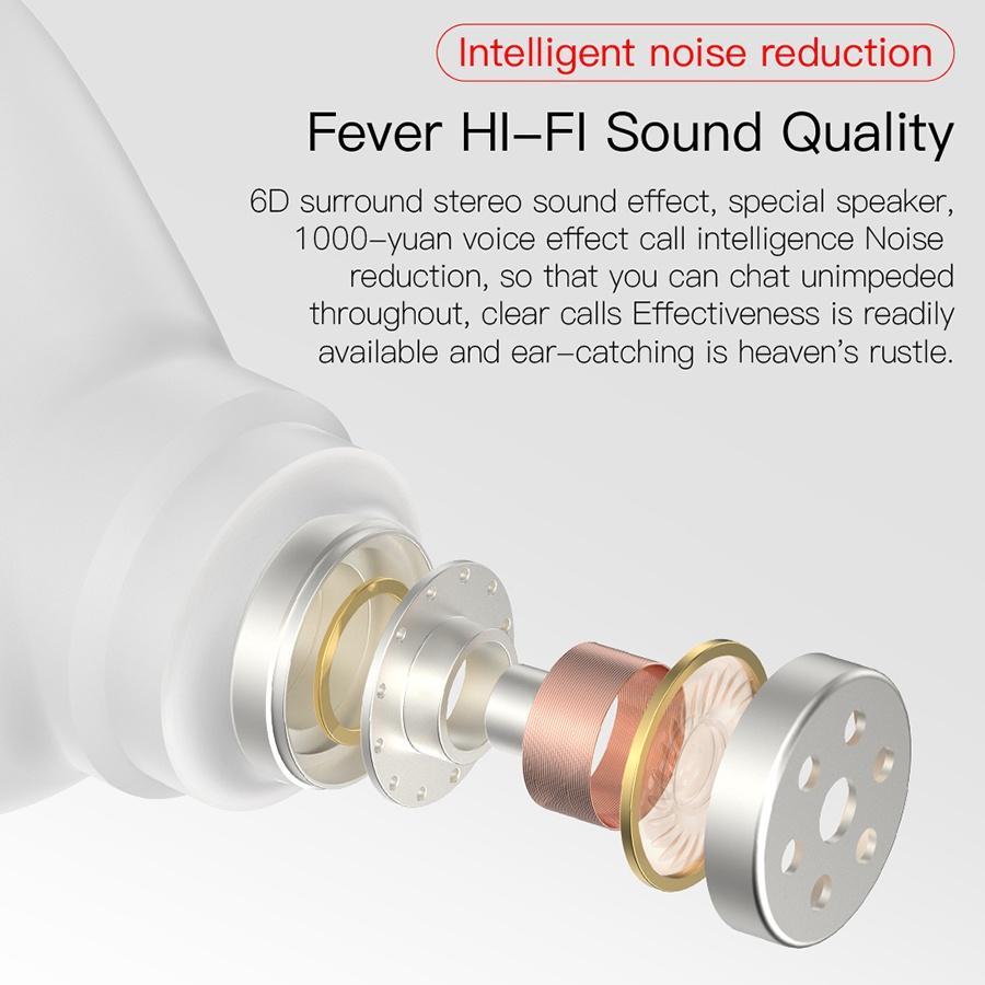 Tai Nghe Không Dây Bluetooth E6S TWS Chống Ồn Phong Cách Thể Thao Cho Xiaomi Redmi