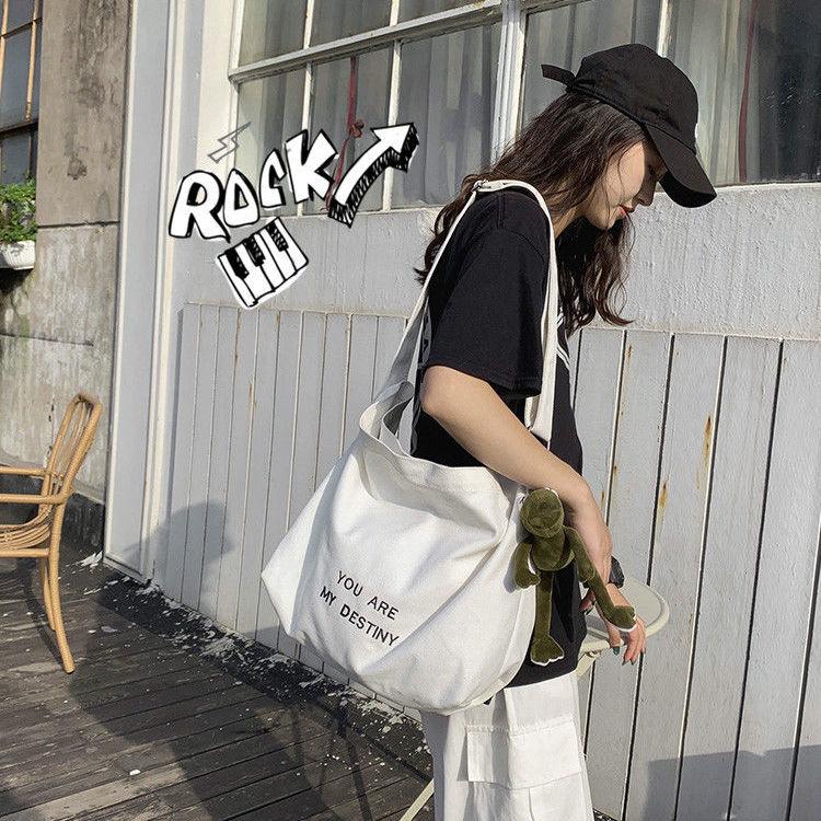 Large Capacity Canvas Bag All-Match Messenger Bag