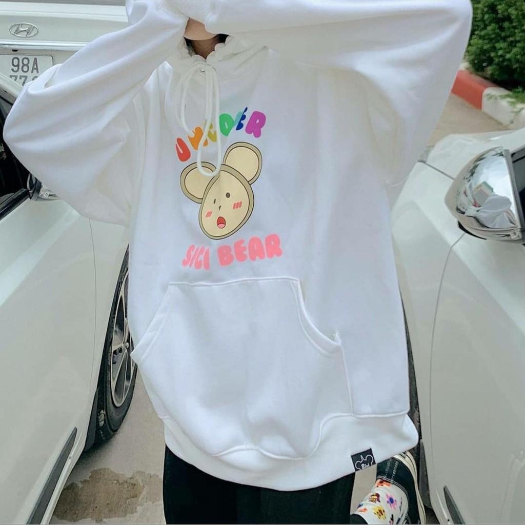 Áo Hoodie Nỉ Bông UNCOVER SICI BEAR Unisex