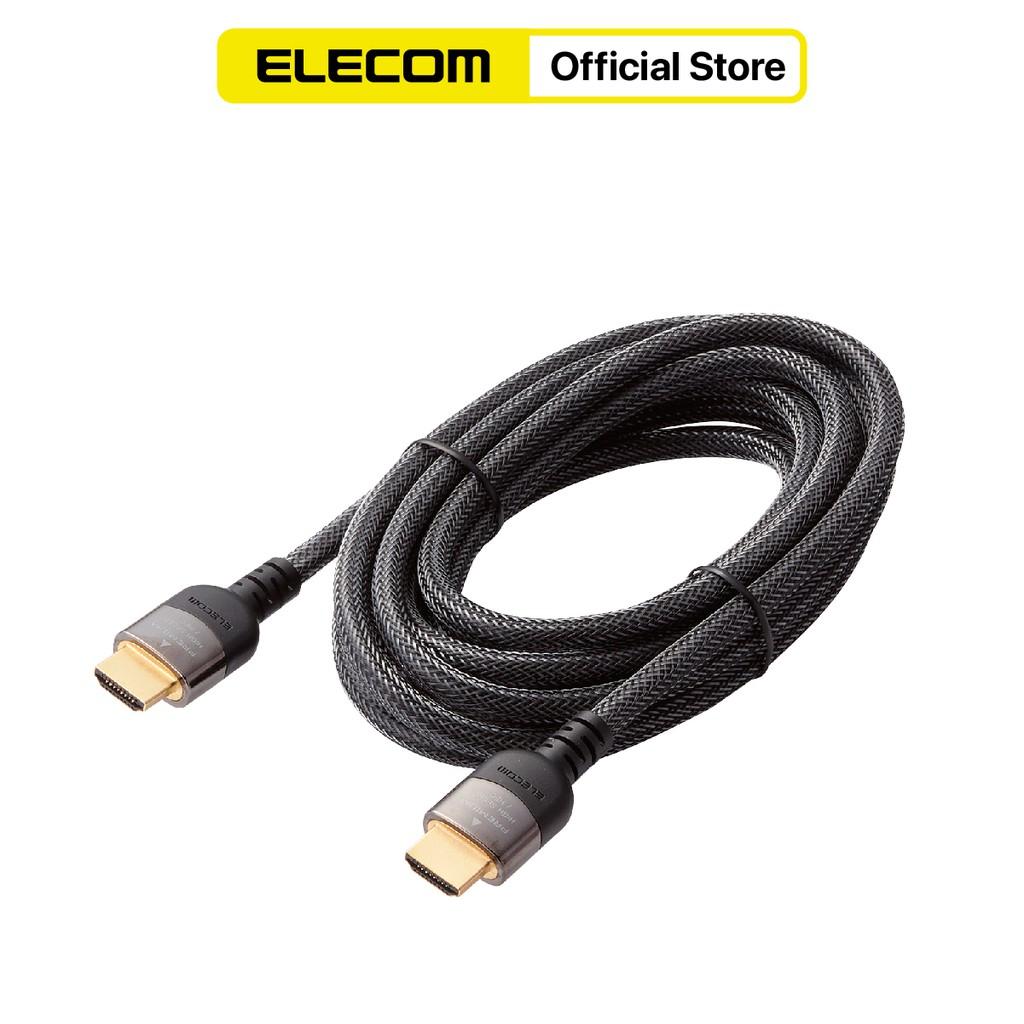 Dây Cáp HDMI 4K HDR, 3D Full HD, 1.0m, φ6.5mm, Nylon Elecom DH-HDP14E ( đủ kích thước ) - Hàng chính hãng