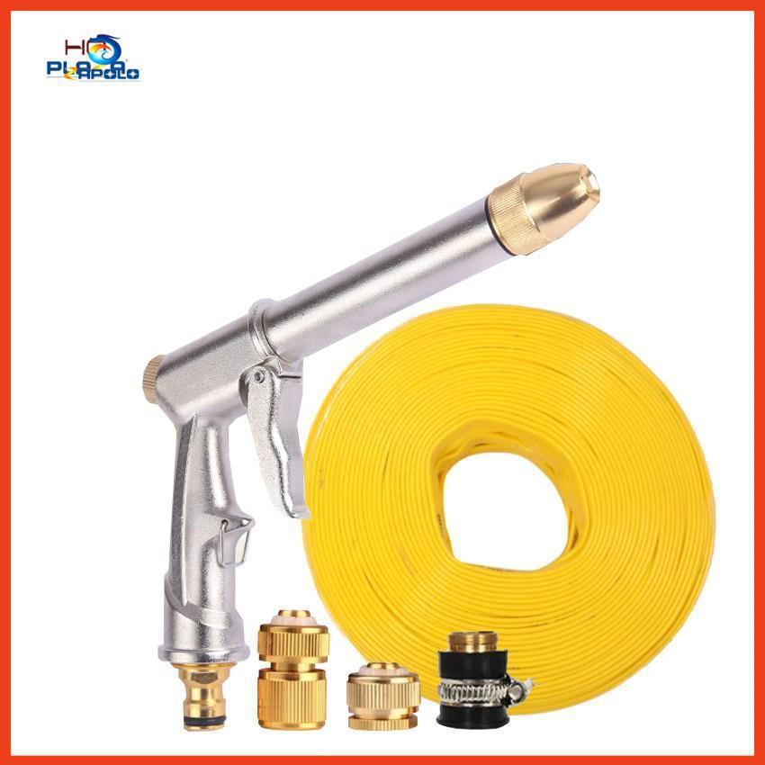 Vòi nước vòi phun nước rửa xe tưới cây tăng áp thông minh + bộ dây bơm nước cao cấp TLG 206810 đầu đồng,cút đồng
