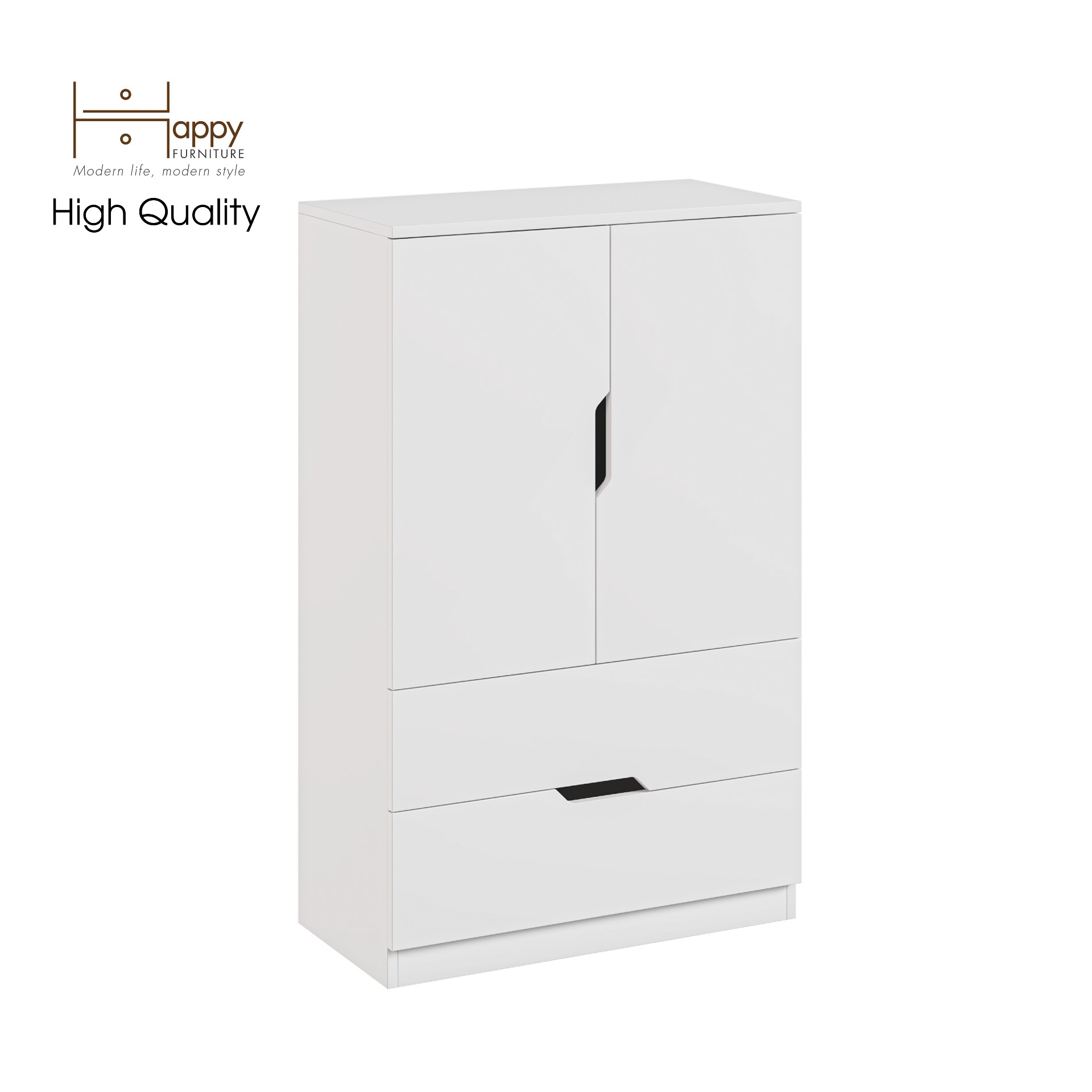 [Happy Home Furniture] DASH, Tủ đựng đồ 2 ngăn kéo ,  70cm x 35cm x 112cm ( DxRxC), TCM_027