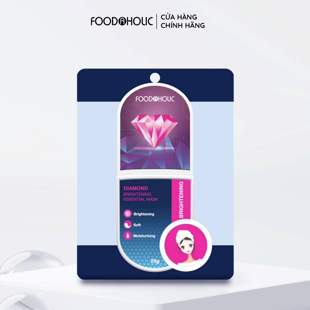 Mặt nạ dưỡng chất kim cương sáng mịn da Foodaholic DIAMOND Brightening Essential Mask 23g