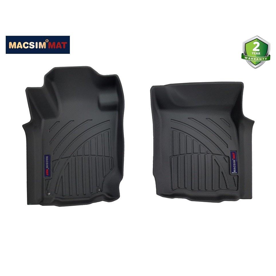 Thảm lót sàn xe ô tô Mitsubishi Pajero Sport 2019 - nay Nhãn hiệu Macsim chất liệu nhựa TPV cao cấp màu đen