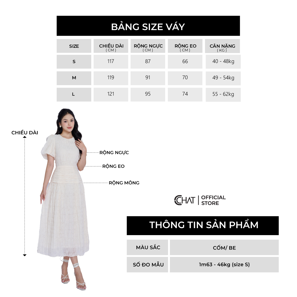 Đầm Nữ Kiểu Cổ Tròn Nhún Eo Dáng Xòe Chất Voan Cao Cấp Bay Bổng 13VNV2018XT