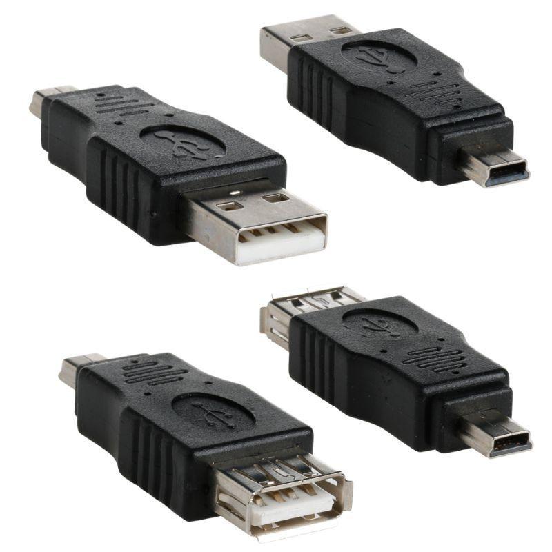 Set 10 Đầu Chuyển Đổi Otg 5 Pin F / M Mini Usb Male Sang Female Micro Usb