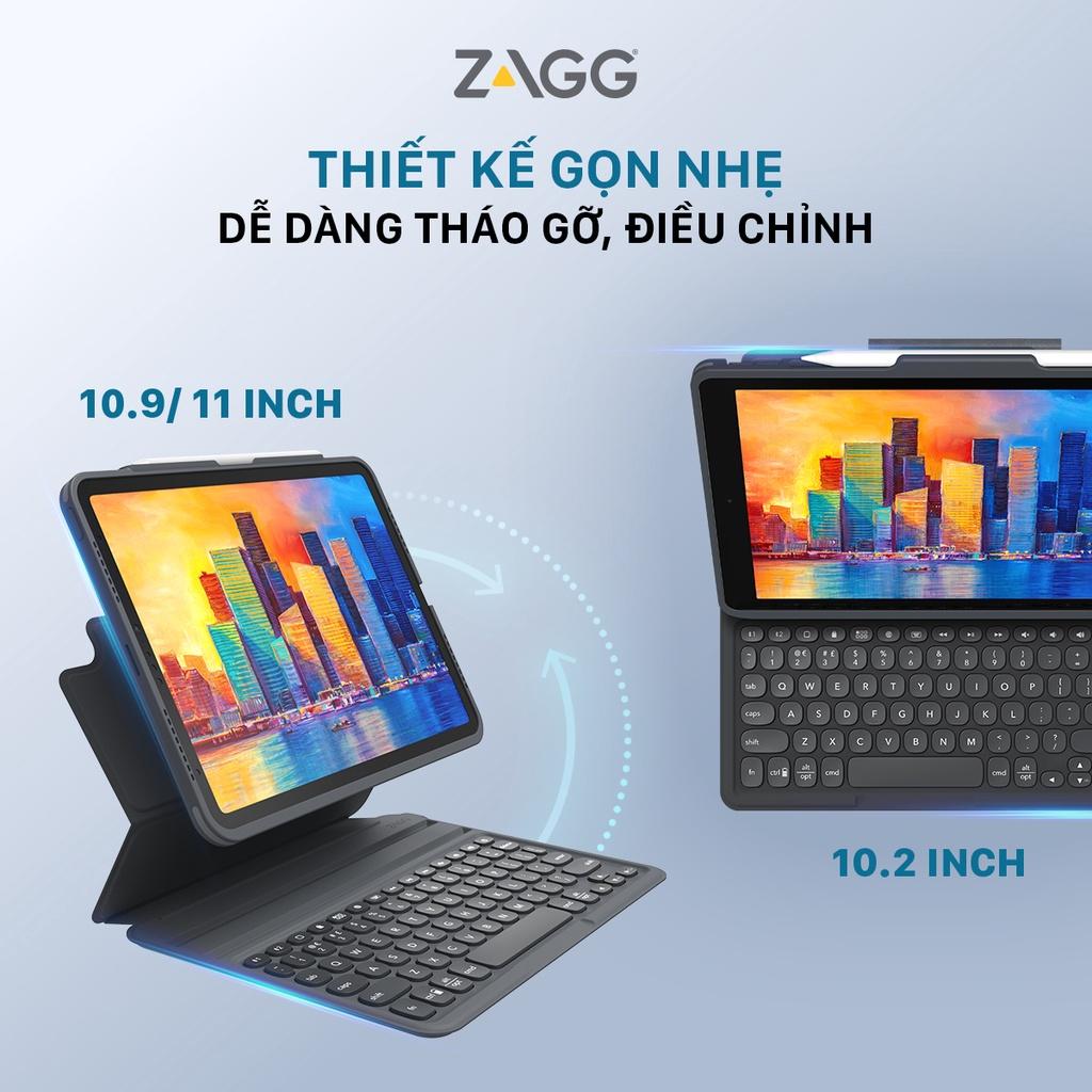 Ốp Lưng Kèm Bàn Phím ZAGG Pro Keys dành cho iPad 10.9/11 inch 2018 - Hàng chính hãng 