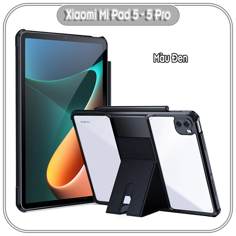 Ốp lưng cho Xiaomi Pad 5 chống sốc 4 gốc giá đỡ trong viền nhựa dẻo XunDD V2 - Hàng nhập khẩu