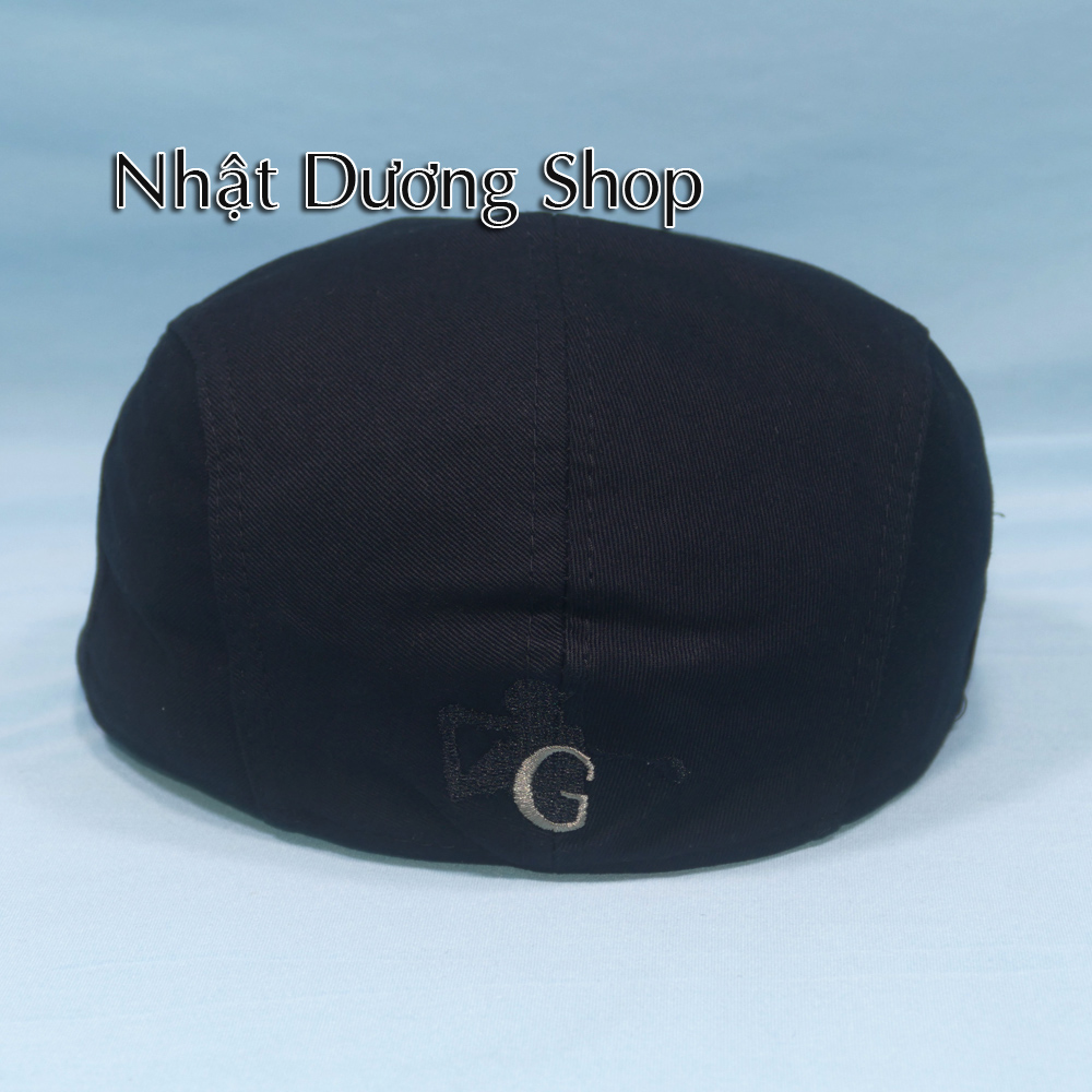 Nón Nón mỏ vịt, Nón Beret, Mũ bê rê bít đuôi vòng đầu từ 55-58cm thêu chữ