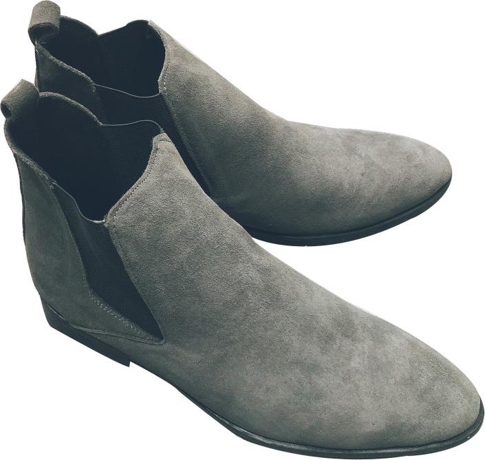 Giày bốt nam chelsea boot da bò lộn 2H - 47