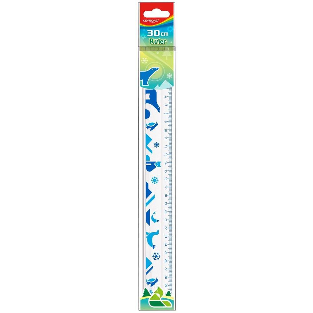 Thước Kẻ 30 cm - Keyroad KR972440 (Mẫu Màu Giao Ngẫu Nhiên)