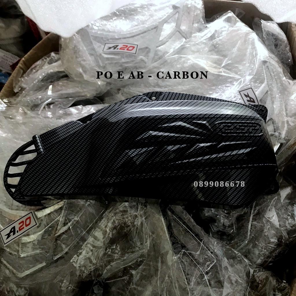 Ốp Carbon Pô E, Lọc Gió Dành Cho Xe Air Blade (AB) 2016 2017 2018 2019 2020 2021, 2022 - Phụ kiện, đồ chơi xe máy AirBlade (AB)