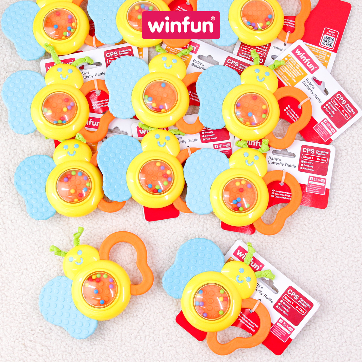 Xúc xắc cầm tay hình con bướm Winfun WF0183