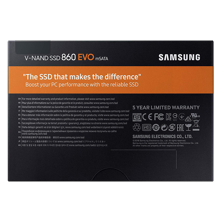 Ổ Cứng SSD Samsung 860 Evo MZ-M6E500BW 500GB Sata III mSata - Hàng Nhập Khẩu