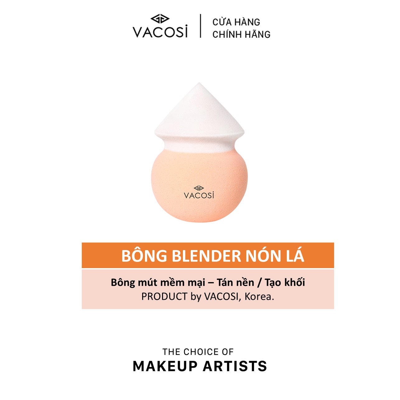 Blender Nón Lá VACOSI - BP31 Tán Kem Nền / Tạo Khối: Hộp 1 cái