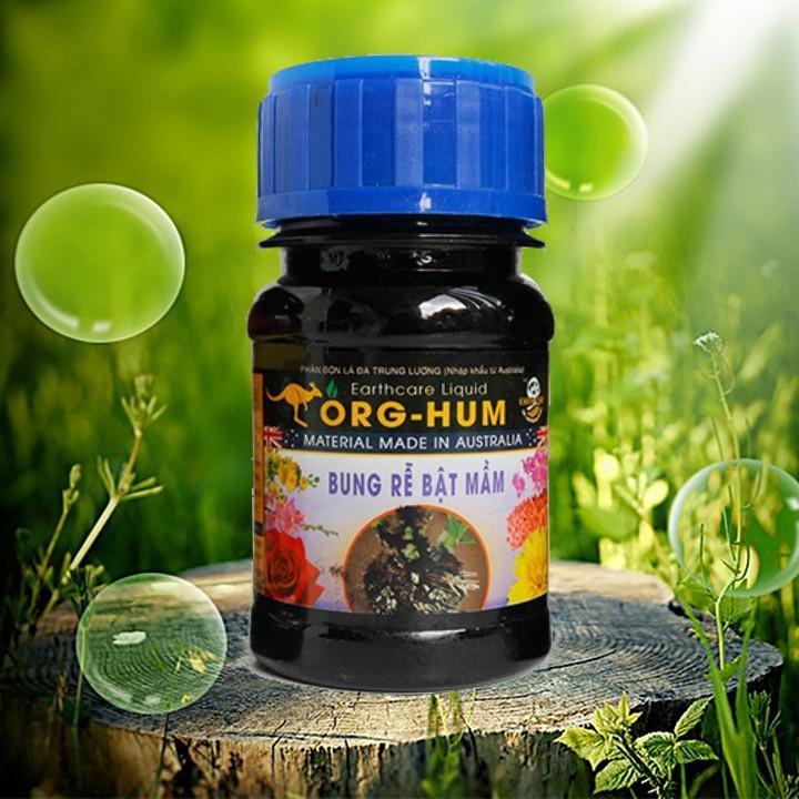 PHÂN BÓN LÁ ORG - HUM 100ML bung rễ bật mầm