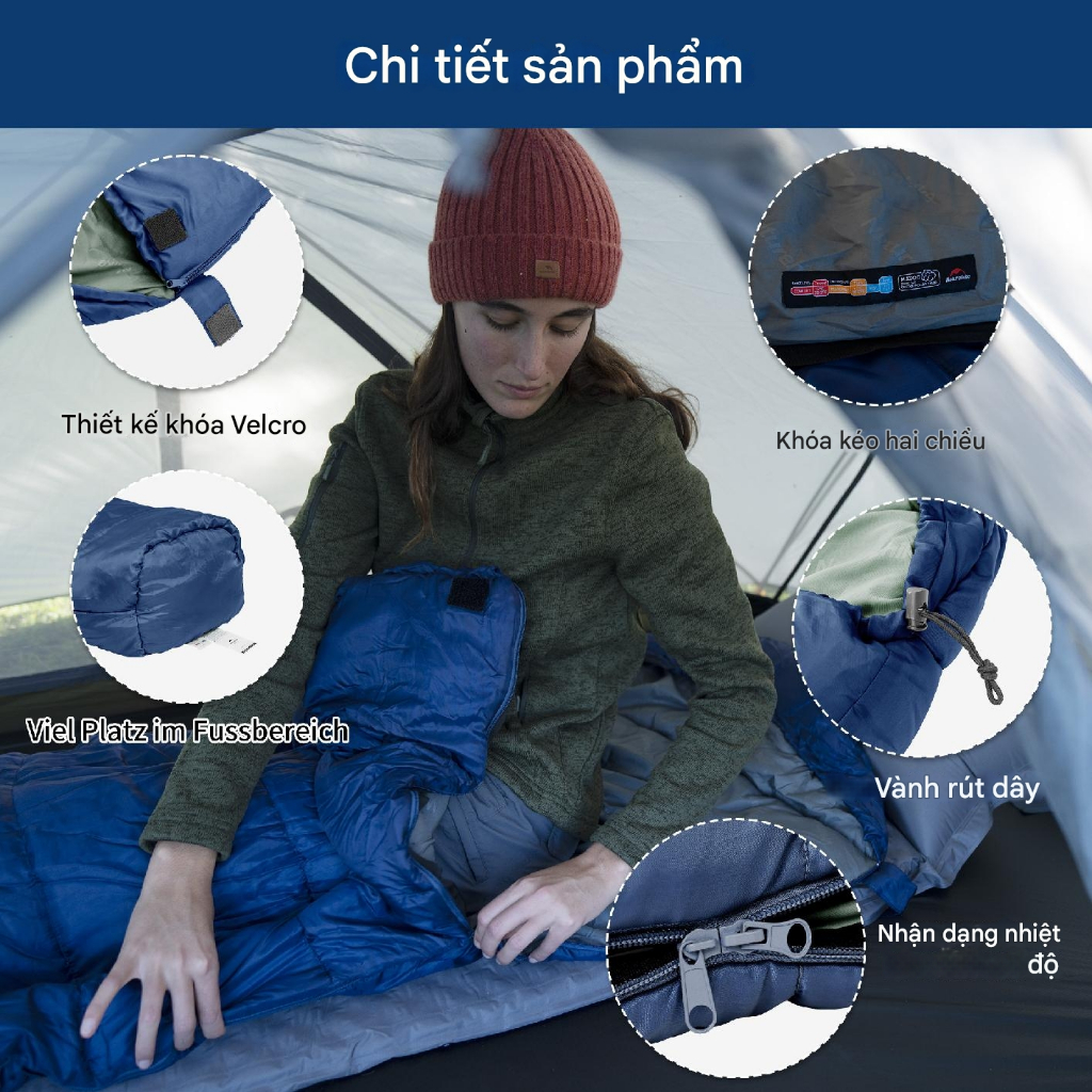 Túi Ngủ Ba Mùa Naturehike MJ300 CNK2300SD014, Túi ngủ Văn Phòng, Nhiệt độ -1℃~ 4℃