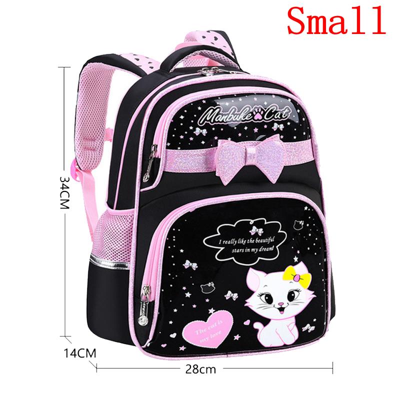 Cô Gái Dễ Thương Trường Túi Thời Trang Chỉnh Hình Tiểu Schoolbags Bagpack Mèo Hoạt Hình In Hình Công Chúa Ba Lô Trẻ Em Bookbags Mochila