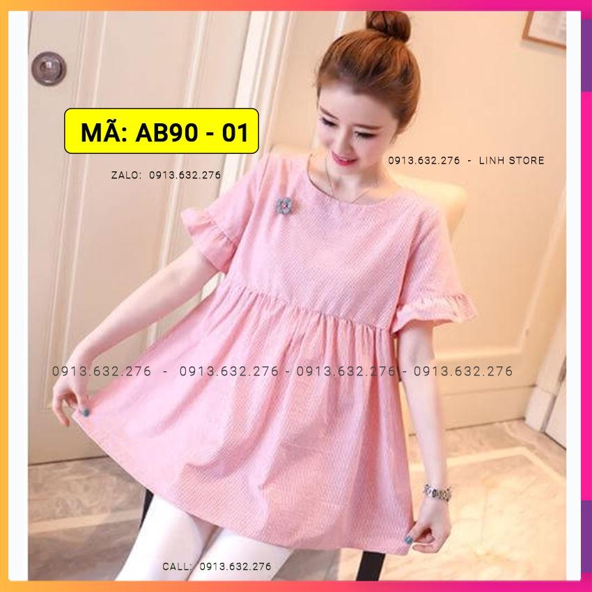 Áo Bầu Hàn Quốc, Áo Bầu Đẹp, Áo Bầu Babydoll giấu bụng