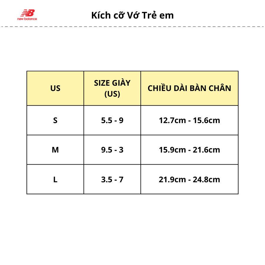 Tất vớ thể thao trẻ em New Balance No Show - LAS19123 (3 đôi)