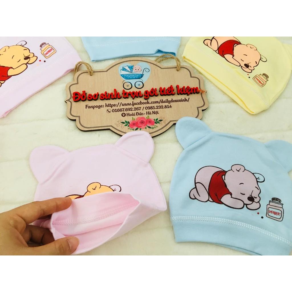 2 MŨ TAI GẤU COTTON MỊN ĐẸP