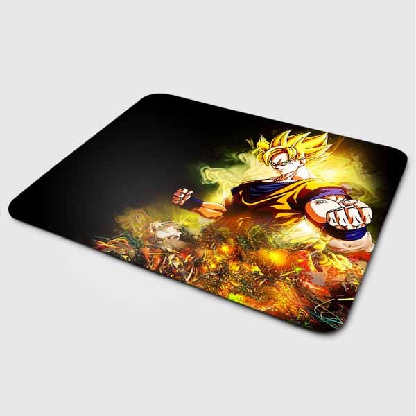 Miếng lót chuột mẫu Goku Tóc Vàng (20x24 cm) - Hàng Chính Hãng