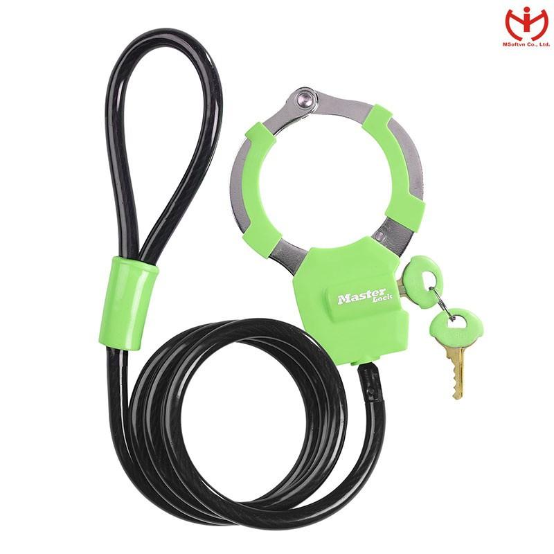 Khóa xe đạp Master Lock 8275 DPRO - Dây cáp dài 1m x 8mm dùng chìa - MSOFT