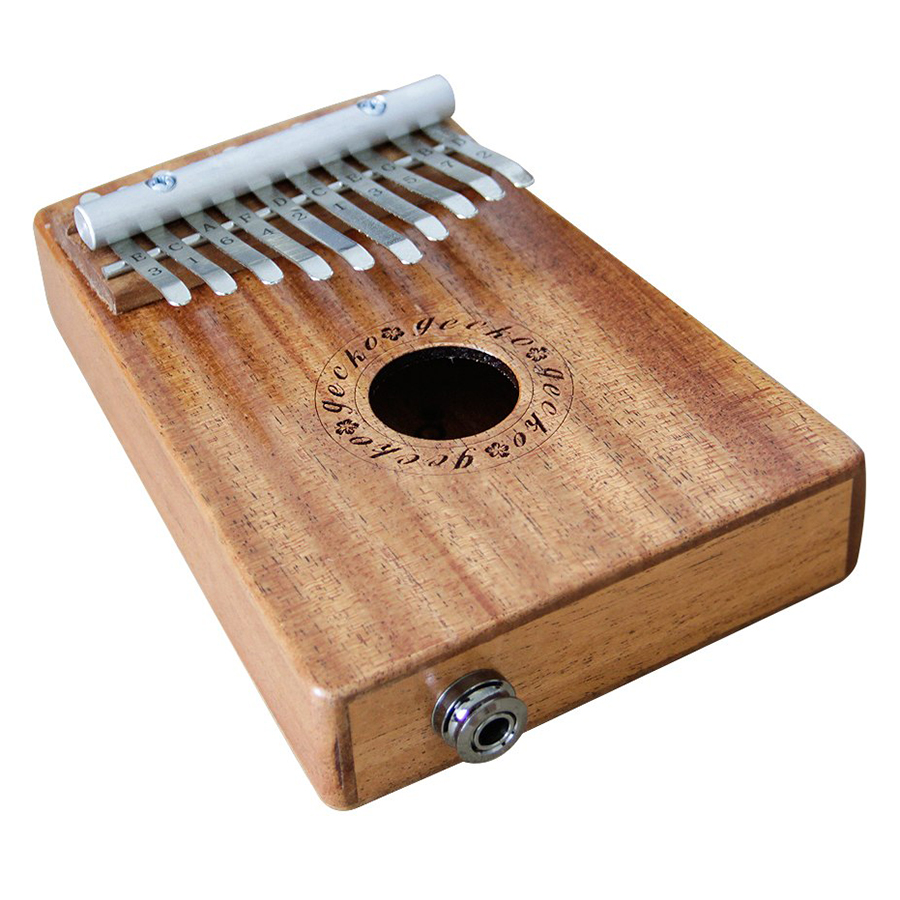 Đàn Kalimba Gecko 10 Phím Gỗ Mahogany K10MEQ (Có EQ) Kèm Kèn Kazoo