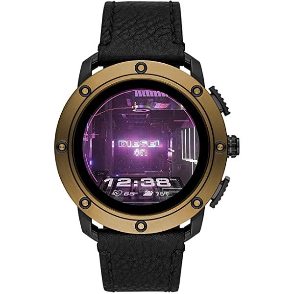 Diesel On Men's Axial Smartwatch- Powered with Wear OS by Google with Speaker, Heart Rate, GPS, NFC, and Smartphone Notifications.
