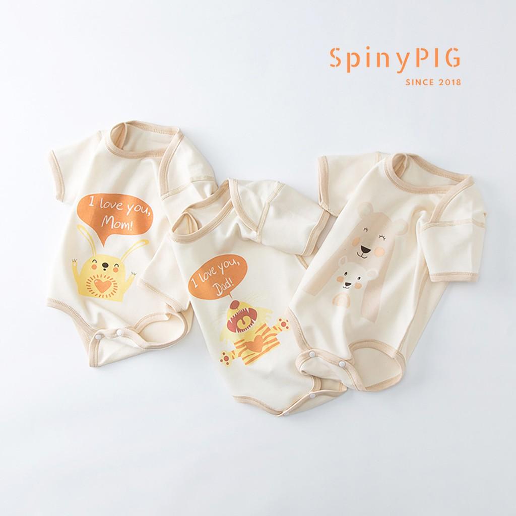 Quần áo sơ sinh 0-2 tuổi 100% cotton hữu cơ tự nhiên không chất tẩy nhuộm an toàn cho bé cộc tay và sát nách